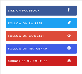Fine Colors Social Media Buttons widget For Blogger